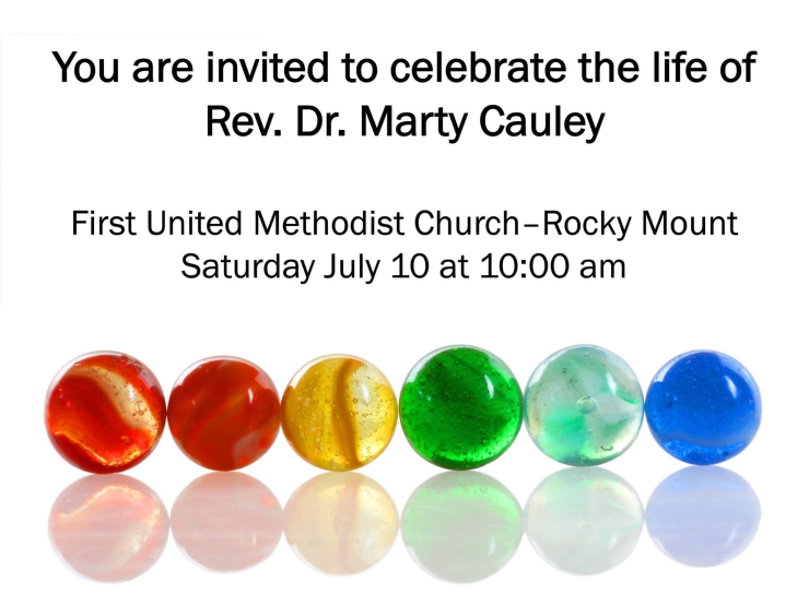 Service in Celebration of Marty Cauley